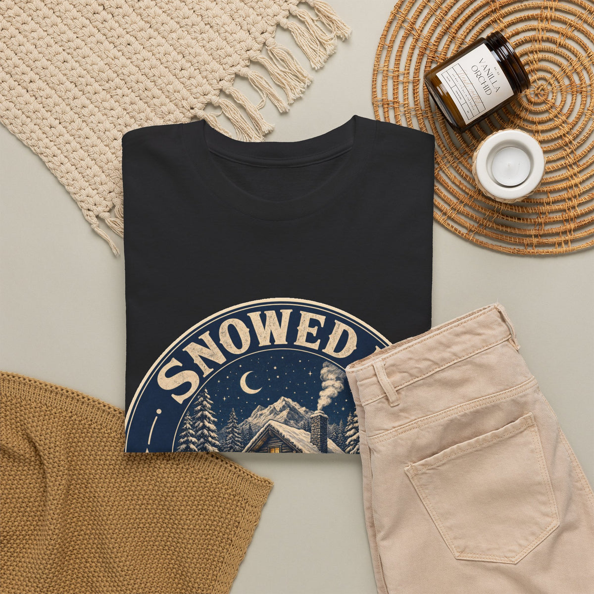Snowed In & Happy T-Shirt – unisex t-shirt by PrintMyDream