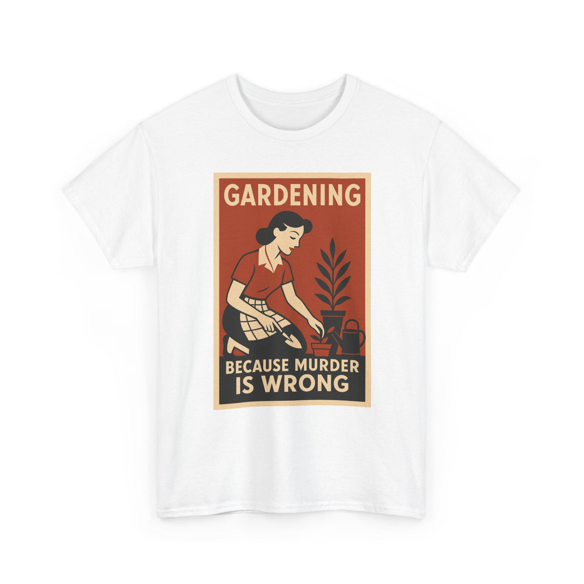 Women Gardening Tee Retro Graphic T-Shirt Vintage Garden Lover Gift – unisex t-shirt by PrintMyDream