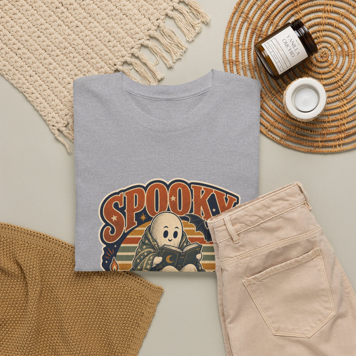Spooky Season Reader T-Shirt – unisex t-shirt by PrintMyDream