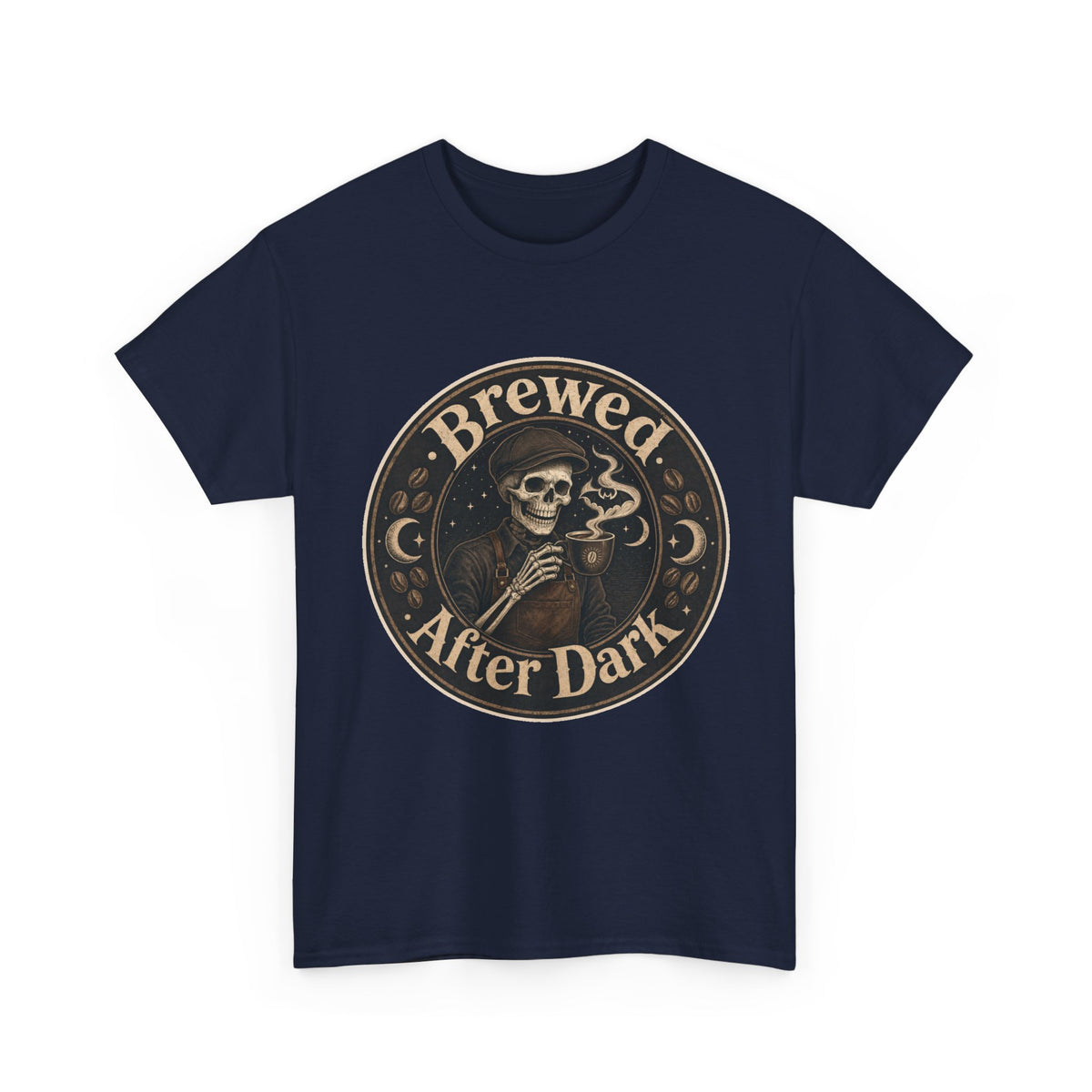 Grinning Skeleton Barista T-Shirt – unisex t-shirt by PrintMyDream