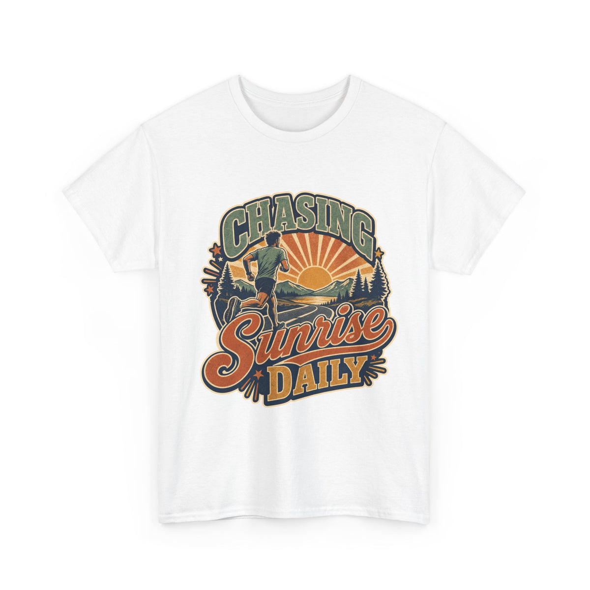 Original Sunrise Runner Design T-shirt for Early Risers
