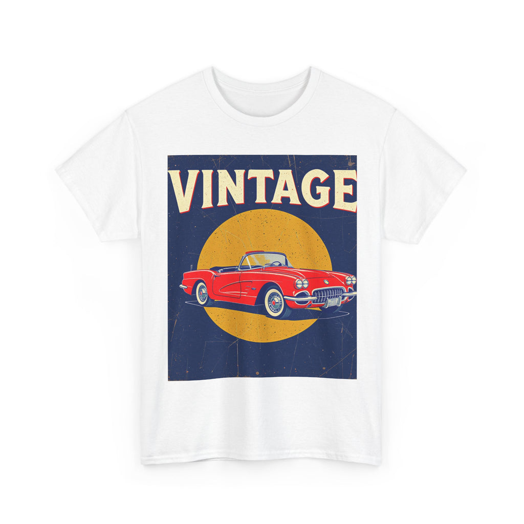 Vintage Car Graphic Tee, Retro Car Oldtimer Muscle Car Style
