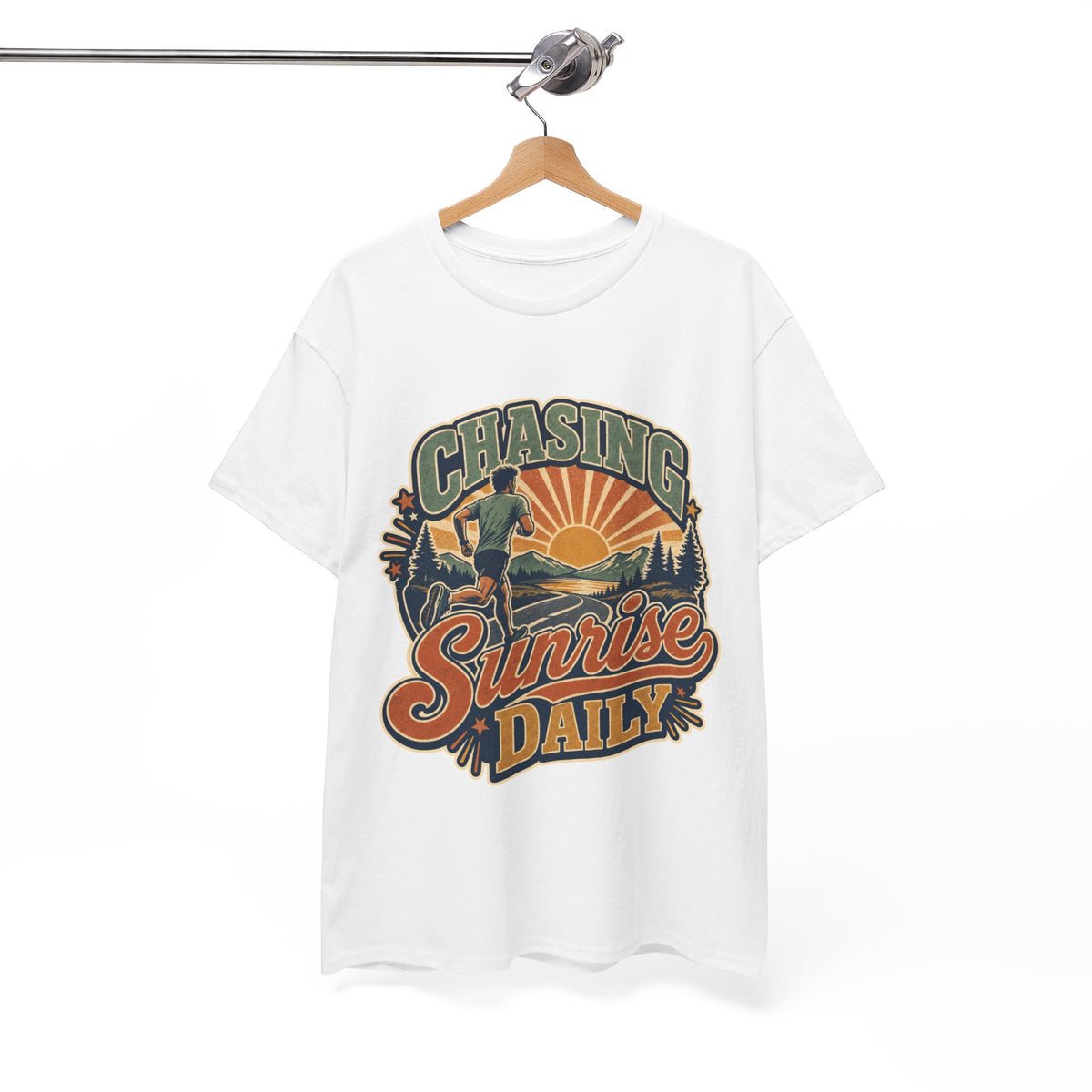 Original Sunrise Runner Design T-shirt for Early Risers