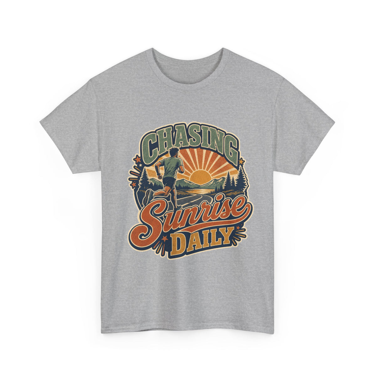 Original Sunrise Runner Design T-shirt for Early Risers