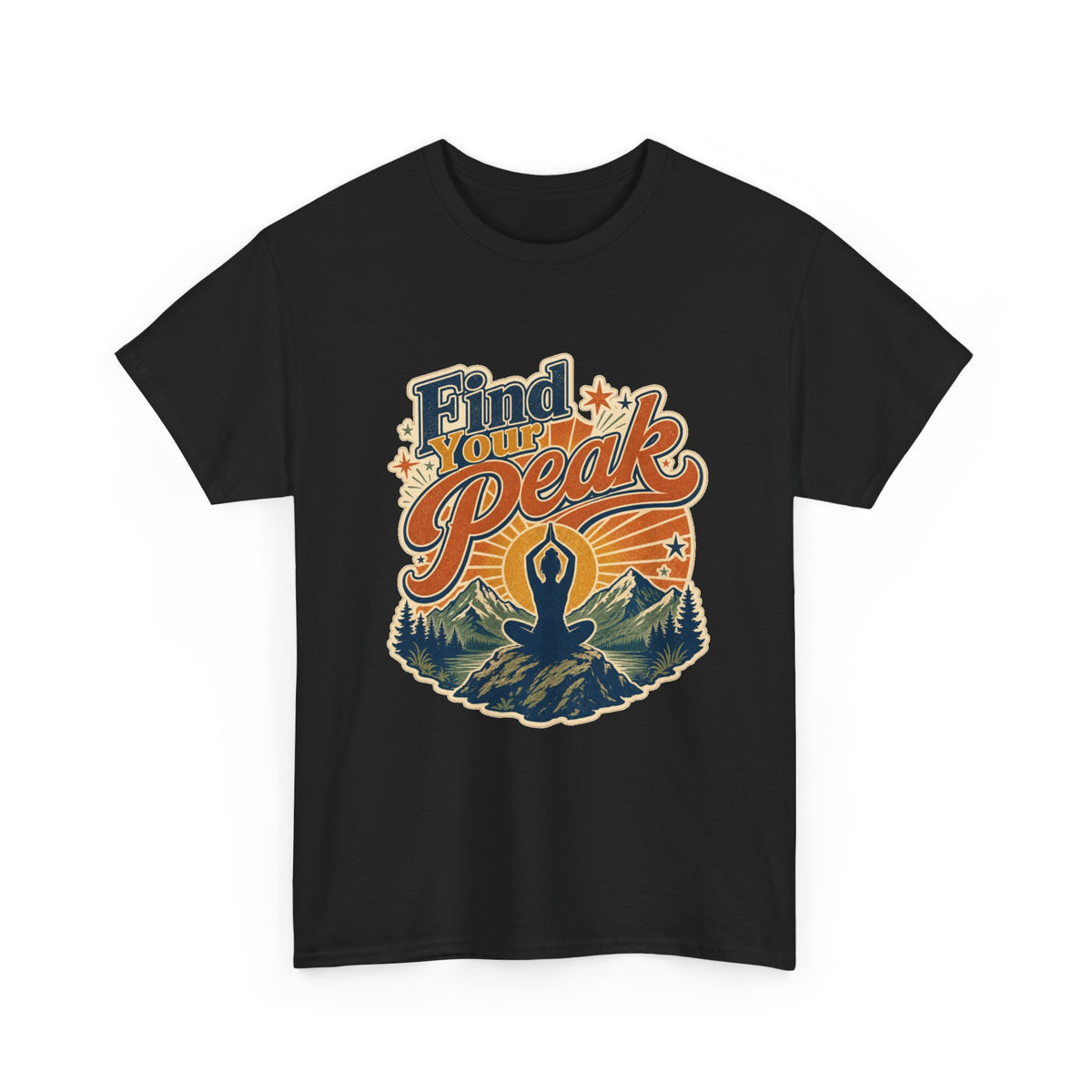 Find Your Peak Yoga T-Shirt – unisex t-shirt by PrintMyDream
