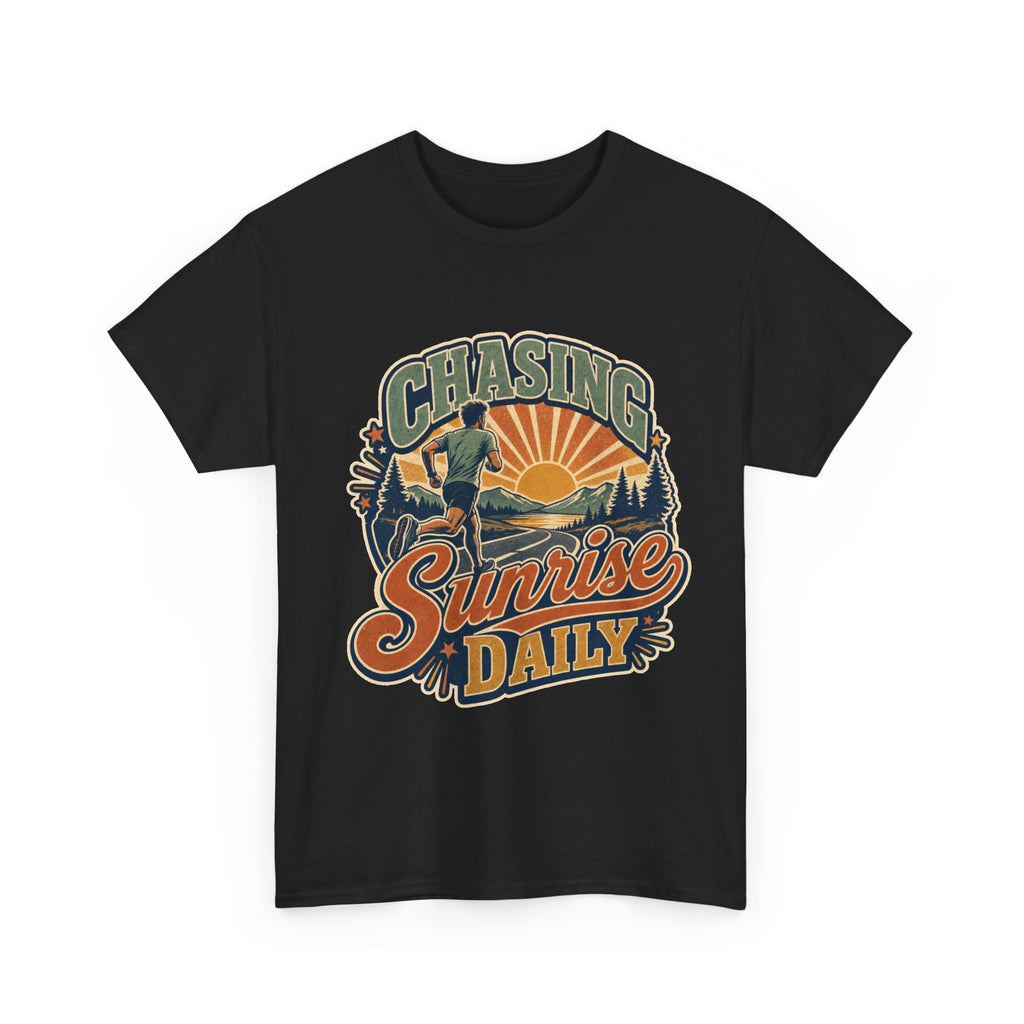 Original Sunrise Runner Design T-shirt for Early Risers