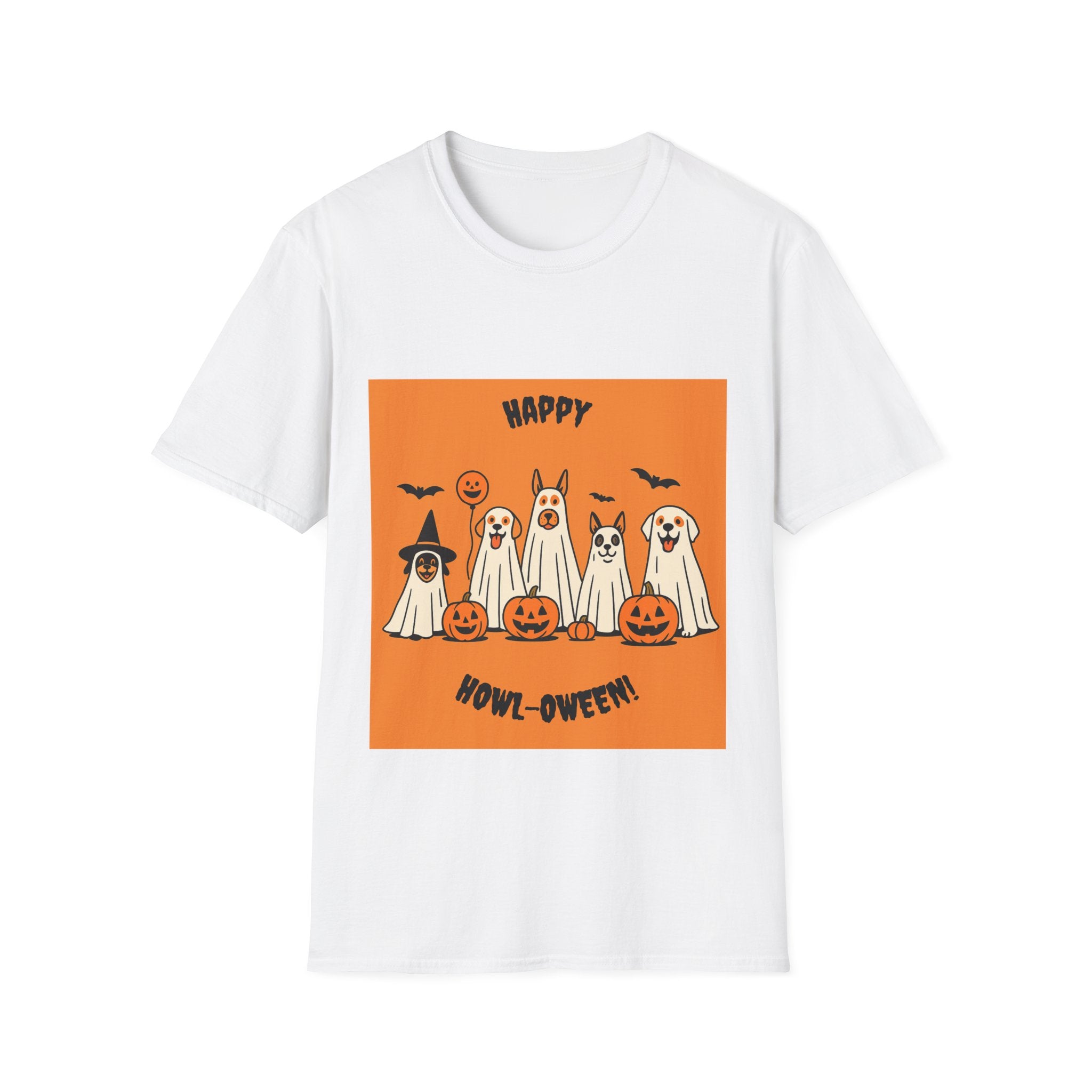 Funny Dog Ghost Squad Unisex T-Shirt - Happy Halloween Design