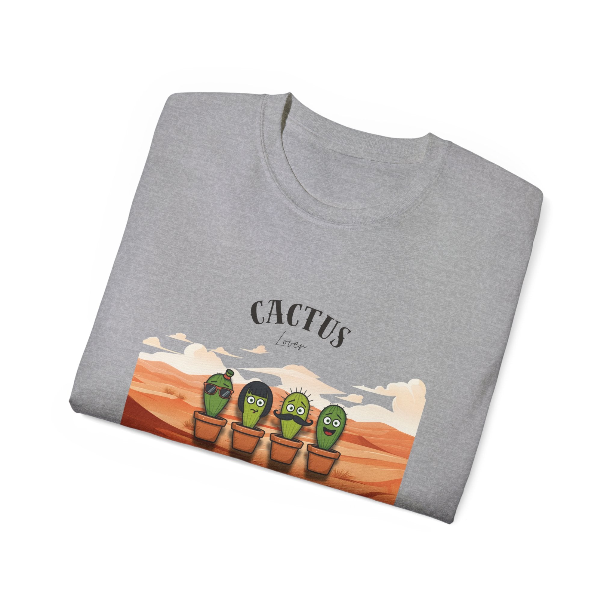 Cactus Graphic Tee, Fun and Quirky Unisex Shirt for Plant Lovers, Perfect for Casual Wear, Gifts, and Summer Days