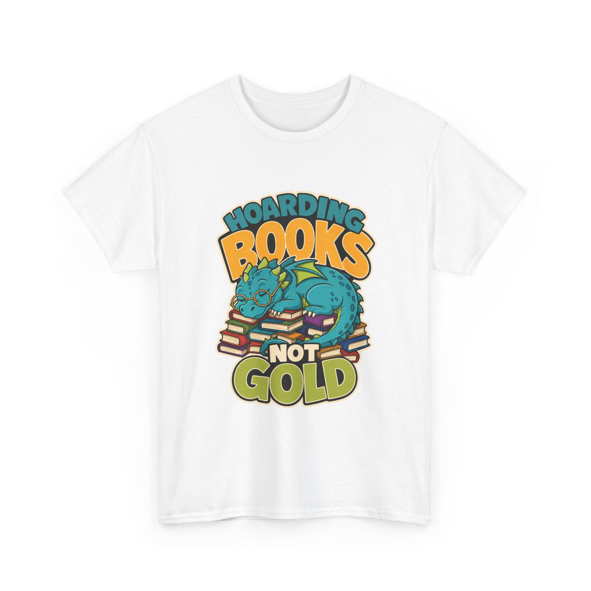 Book Lover Dragon T-Shirt - Fantasy Reader's Dream