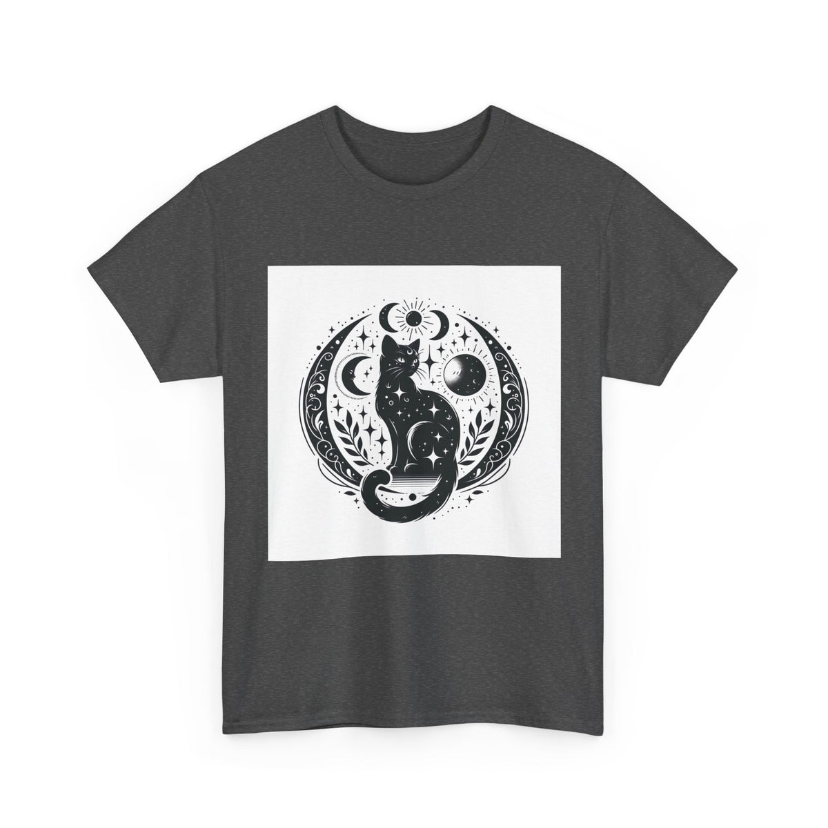Mystic Moon Cat T-Shirt – unisex t-shirt by PrintMyDream