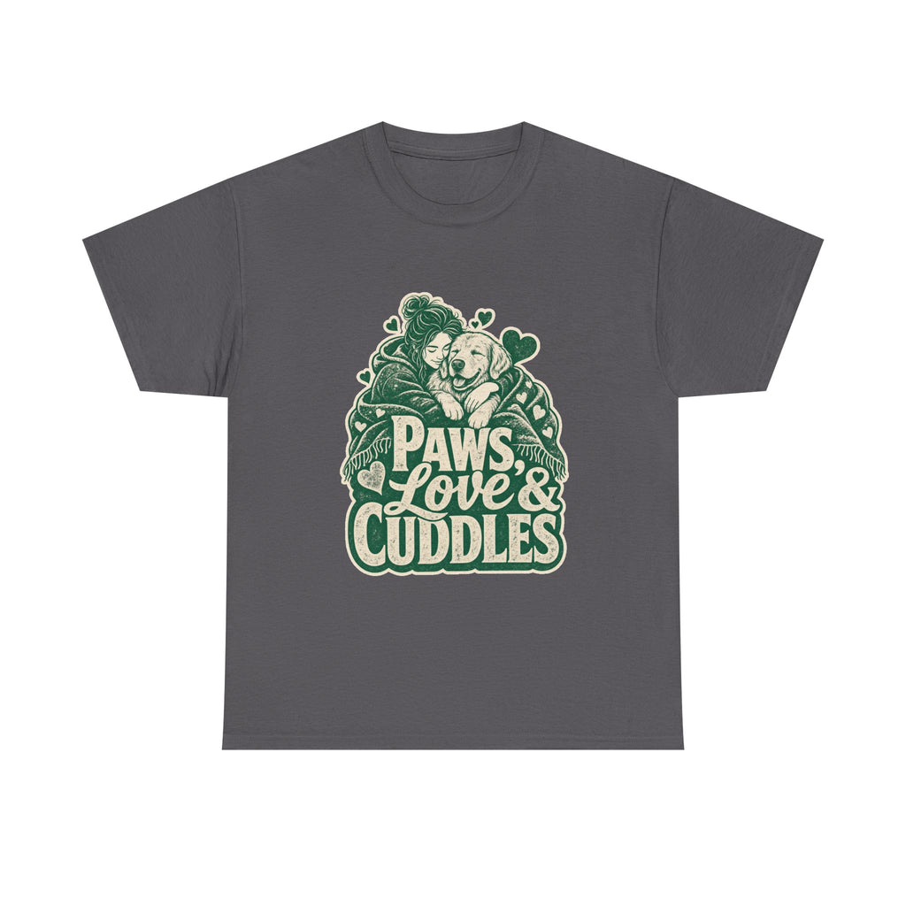 Golden Retriever Design T-Shirt - Cozy Cuddles Await