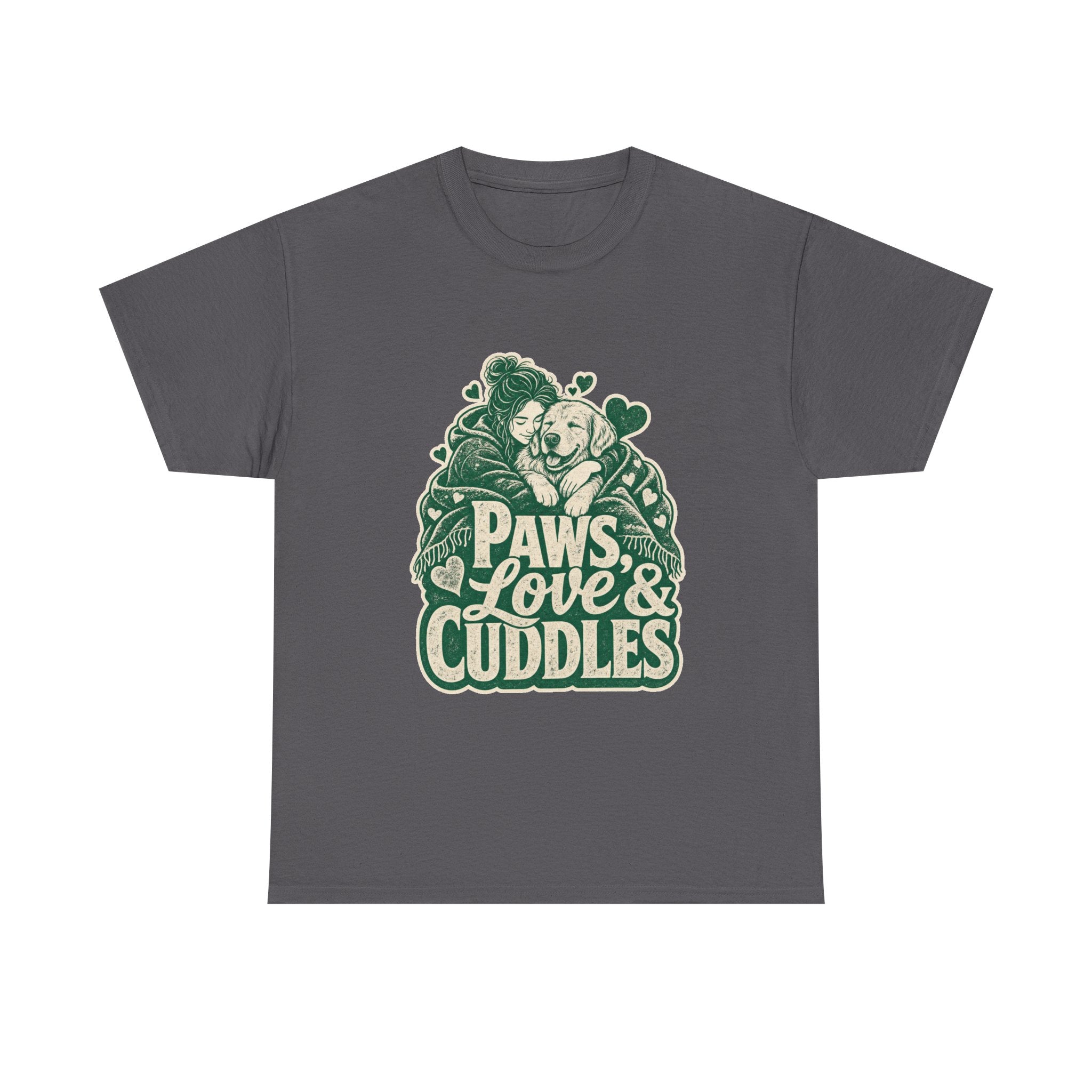 Golden Retriever Design T-Shirt - Cozy Cuddles Await