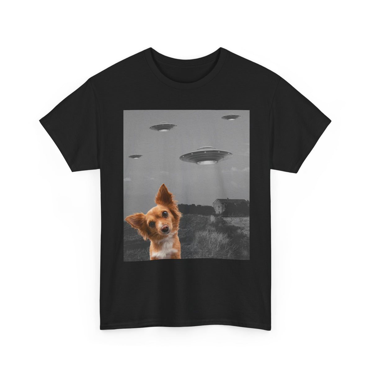 Dog Alien Invasion T-Shirt – unisex t-shirt by PrintMyDream