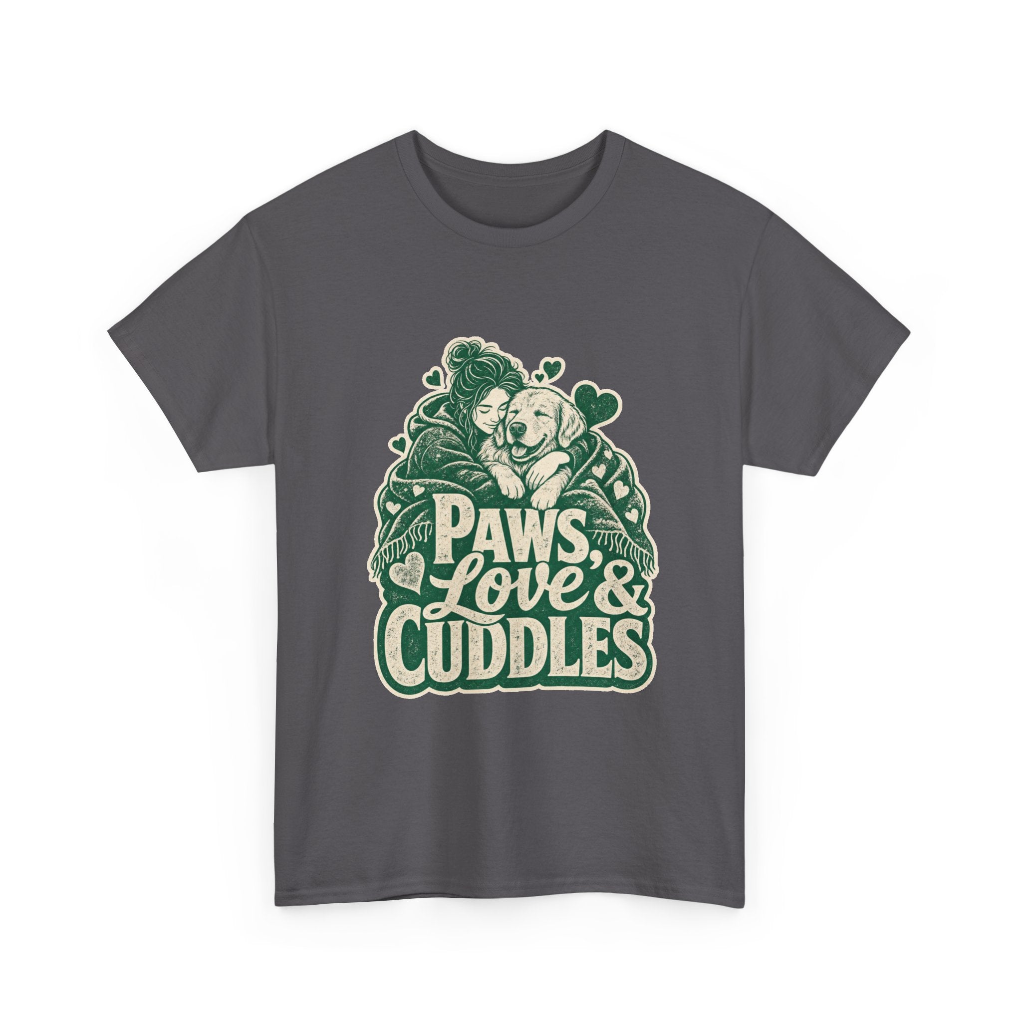 Golden Retriever Design T-Shirt - Cozy Cuddles Await