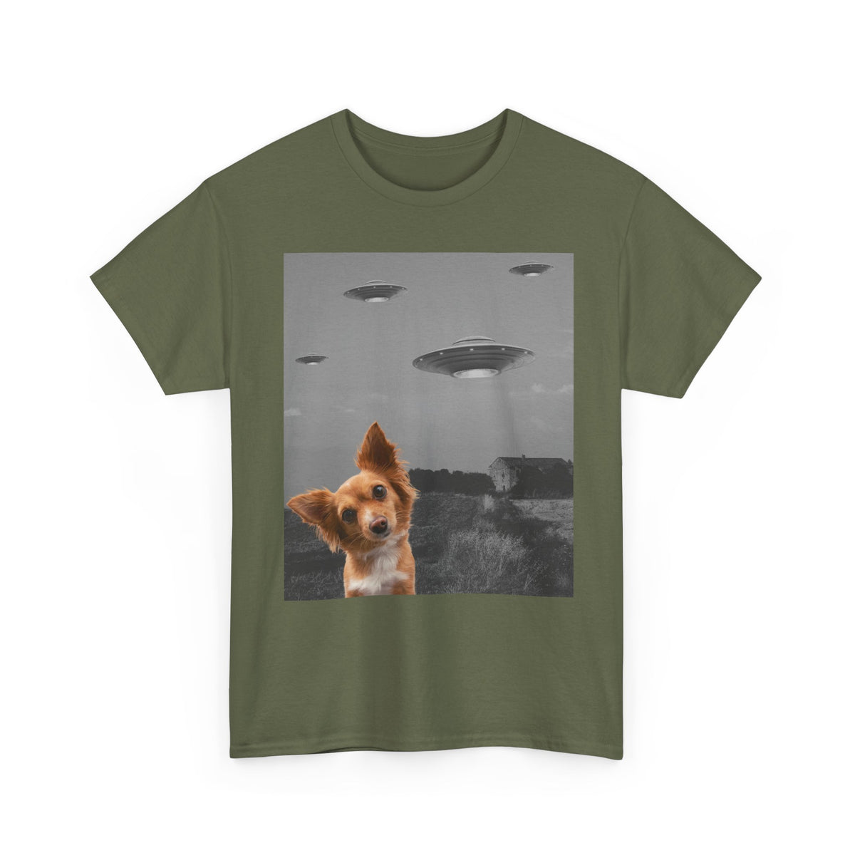 Dog Alien Invasion T-Shirt – unisex t-shirt by PrintMyDream