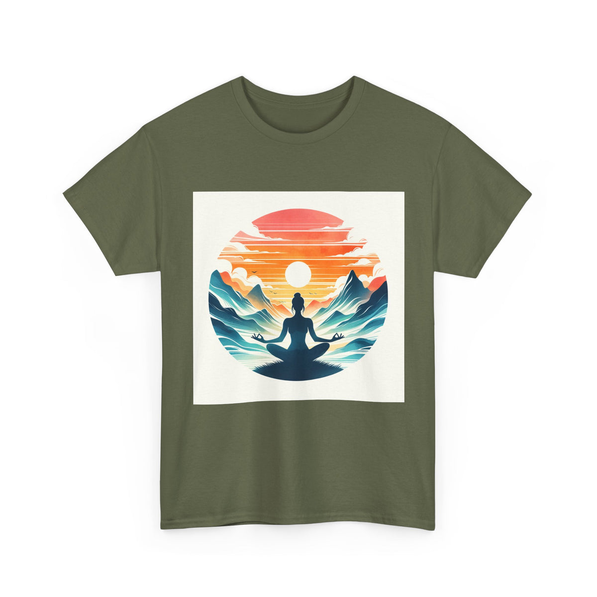 Meditation Mountain Tee – unisex t-shirt by PrintMyDream