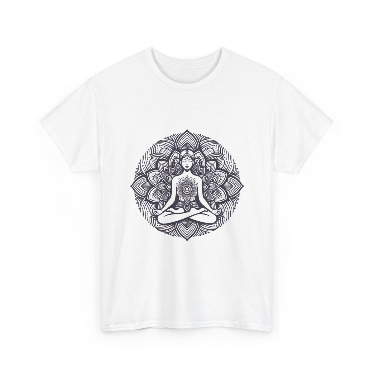 Meditating Lotus Mandala T-Shirt – unisex t-shirt by PrintMyDream