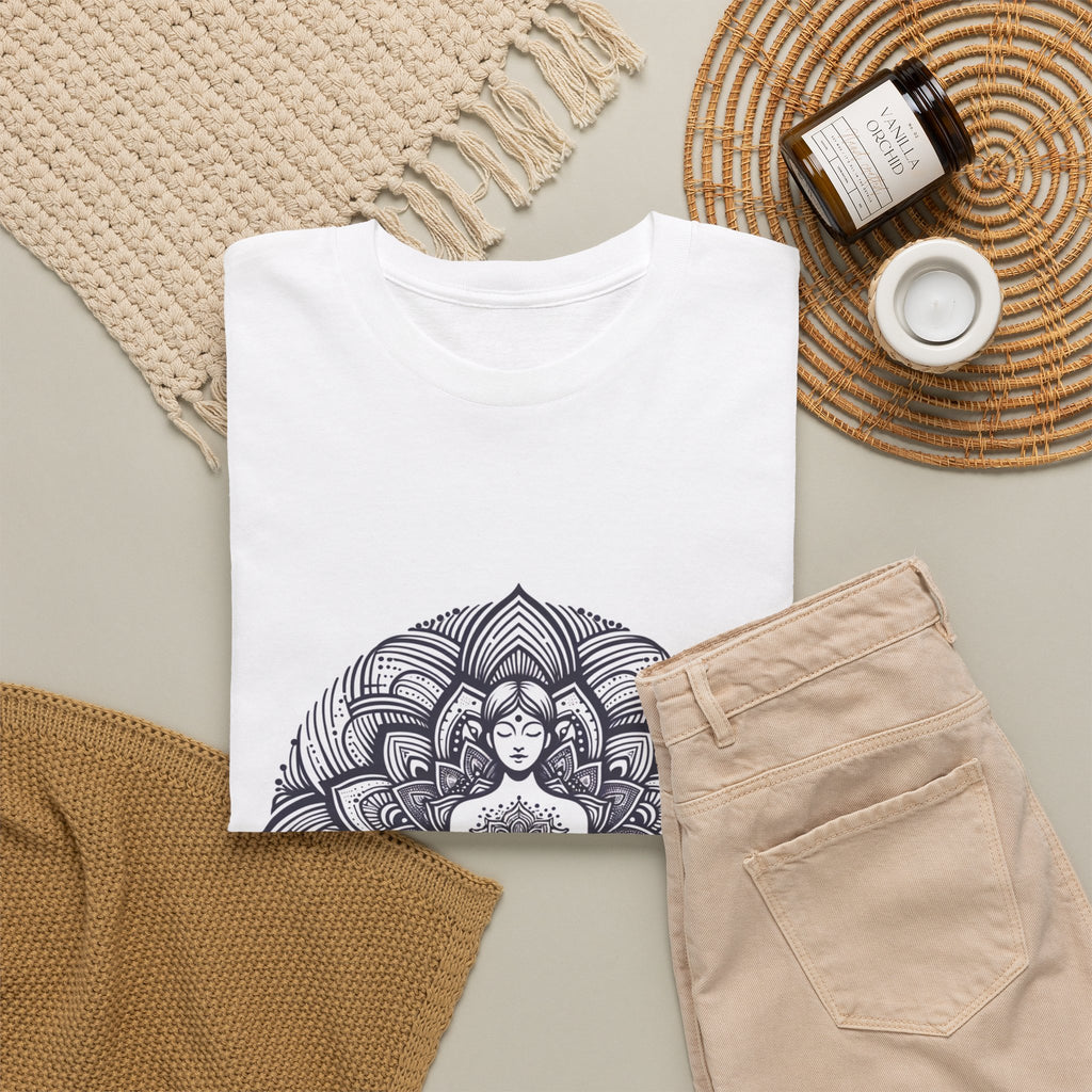 Meditating Lotus Mandala T-Shirt – unisex t-shirt by PrintMyDream