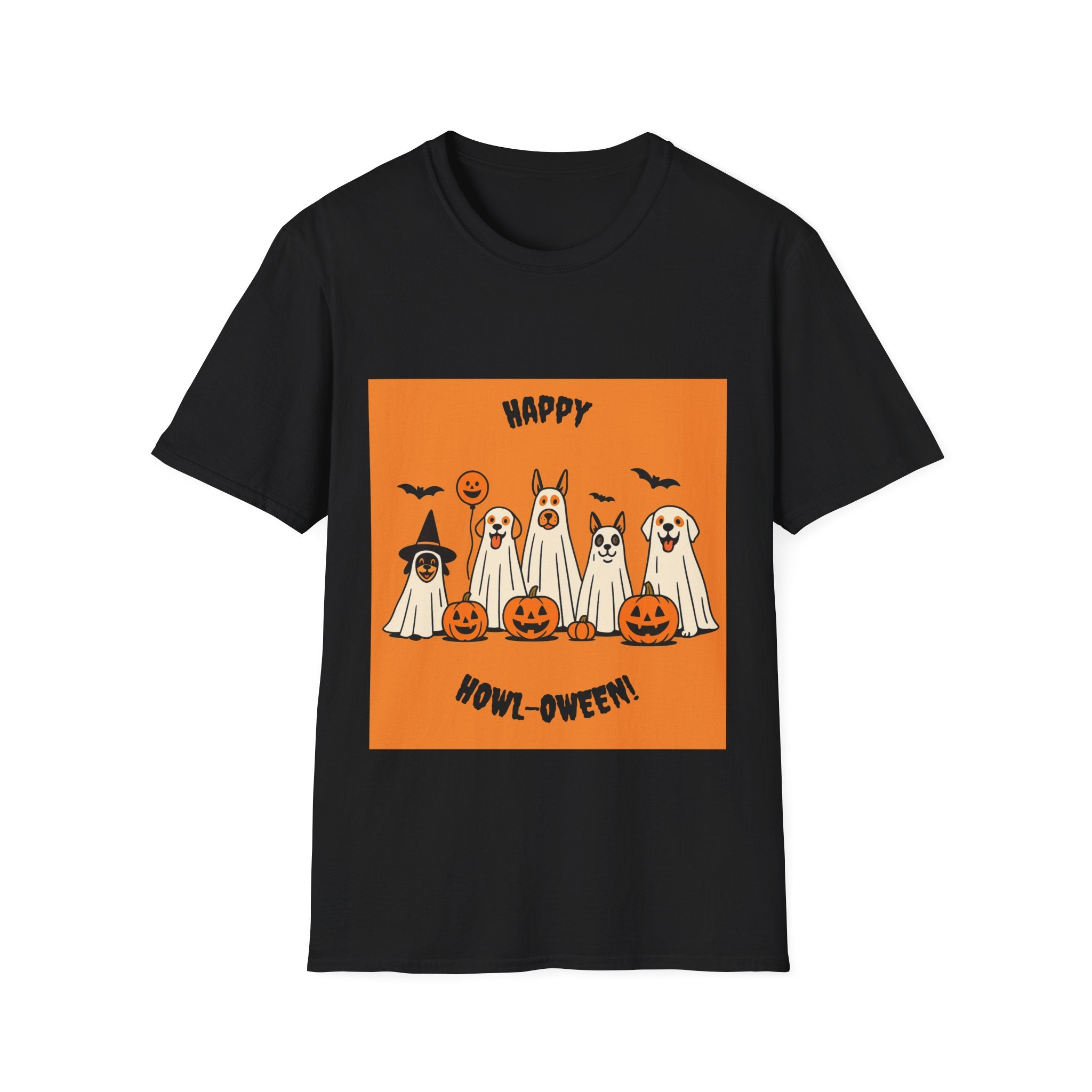 Funny Dog Ghost Squad Unisex T-Shirt - Happy Halloween Design