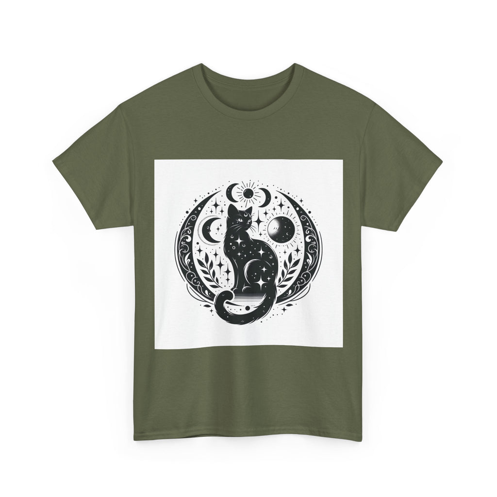 Mystic Moon Cat  — Celestial Black Cat Graphic Tee