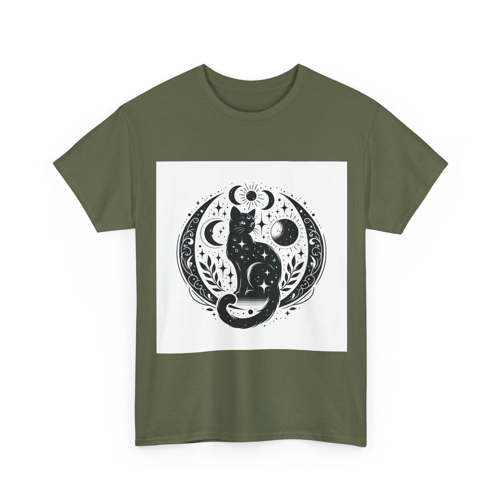 Mystic Moon Cat  — Celestial Black Cat Graphic Tee