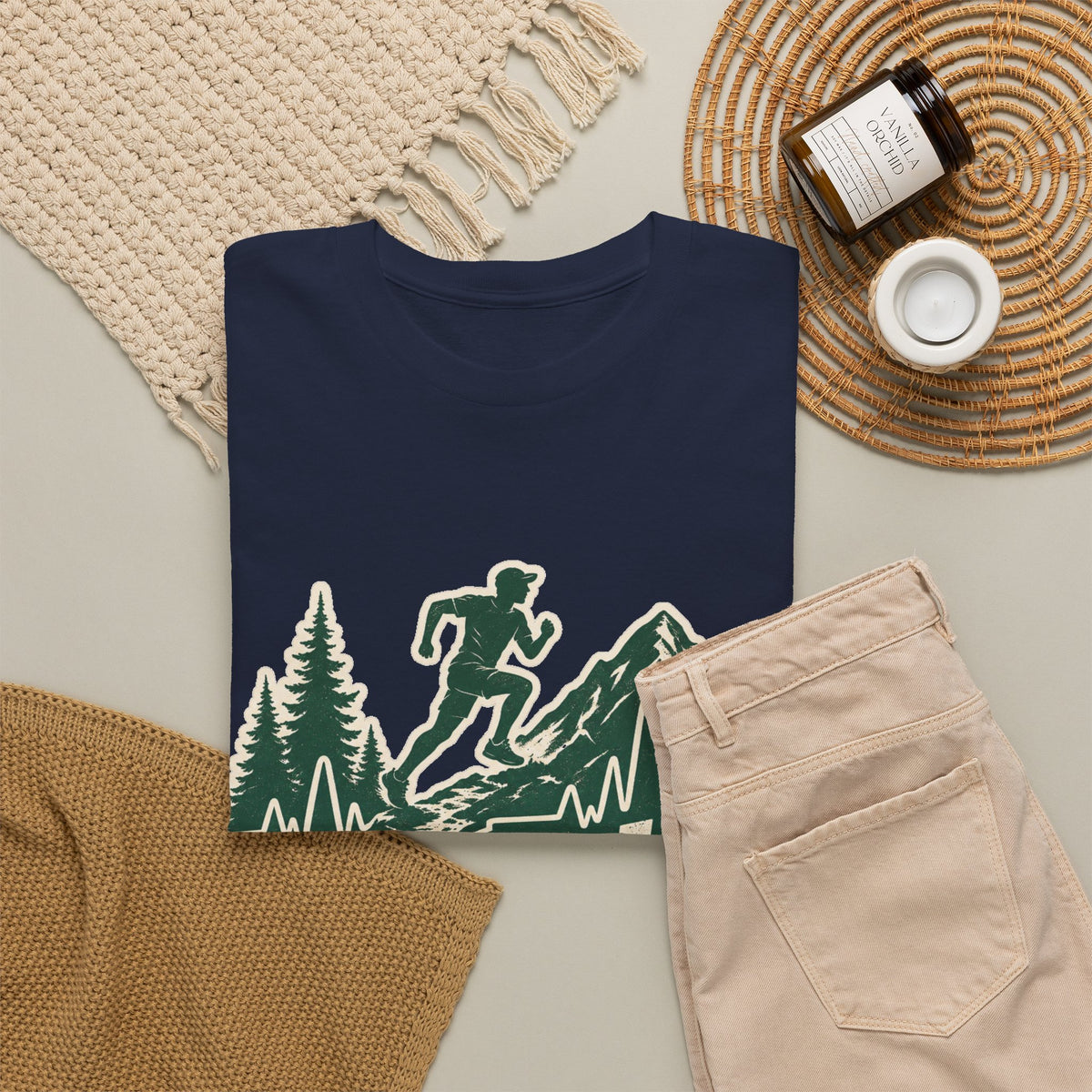 Trail Runner Heartbeat T-Shirt - Adventure Fitness