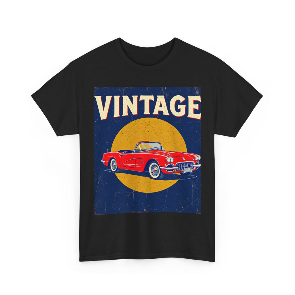 Vintage Car Graphic Tee, Retro Car Oldtimer Muscle Car Style