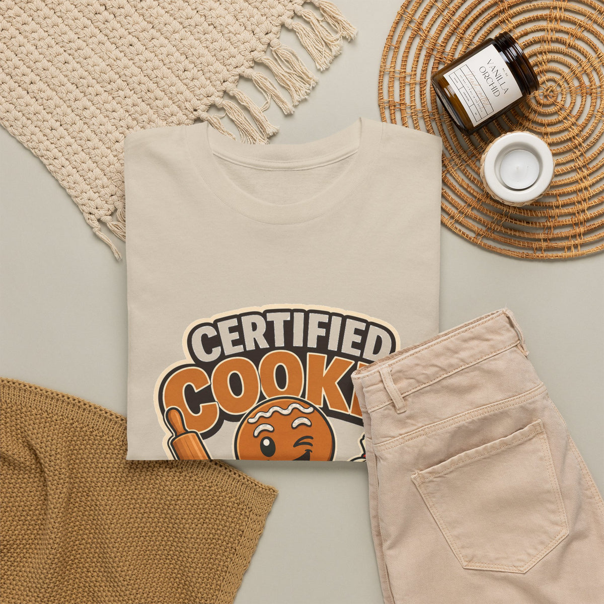 Christmas Baking Fun Gingerbread Baker T-Shirt – unisex t-shirt by PrintMyDream