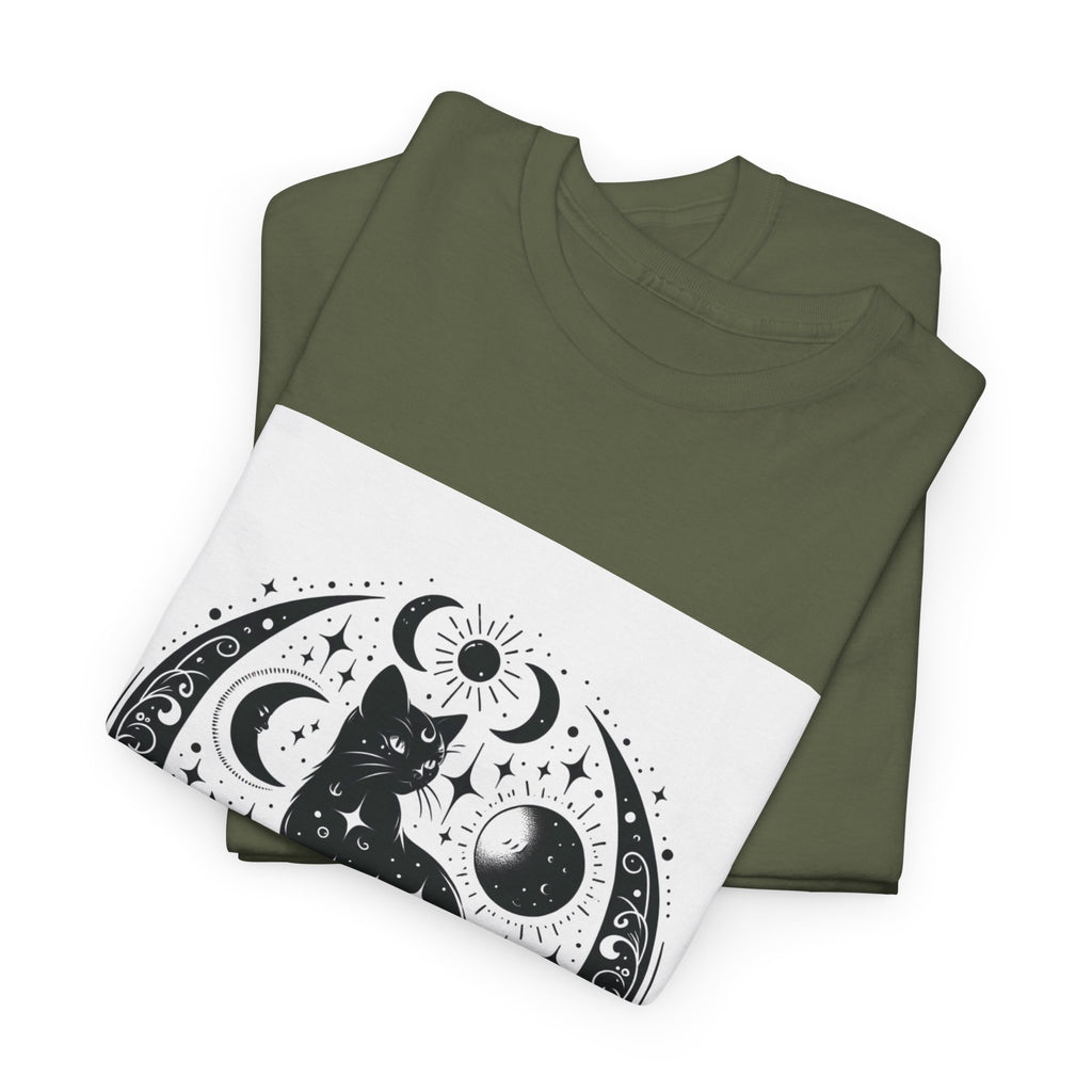 Mystic Moon Cat T-Shirt – unisex t-shirt by PrintMyDream