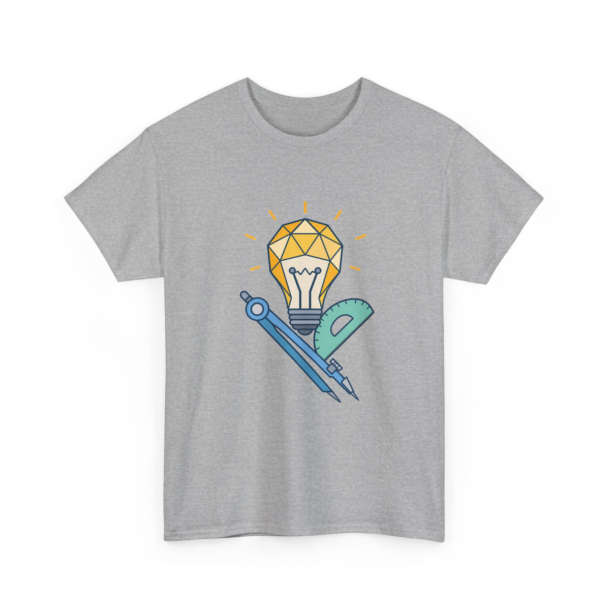 Lightbulb Math Tools T-Shirt – unisex t-shirt by PrintMyDream