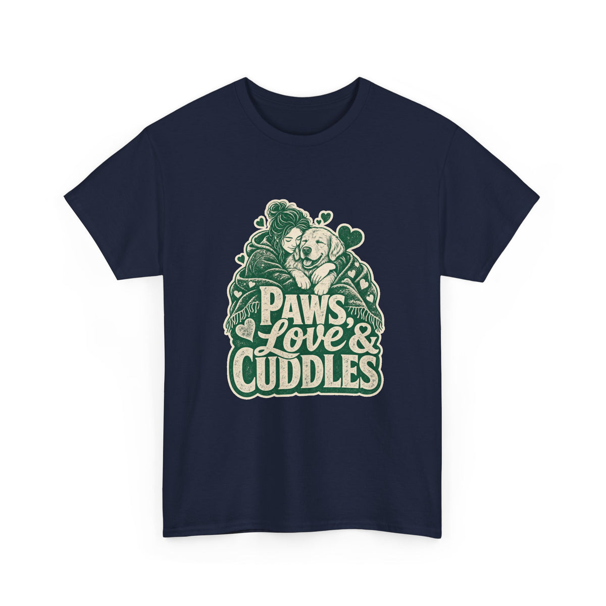 Golden Retriever Cuddles T-Shirt – unisex t-shirt by PrintMyDream