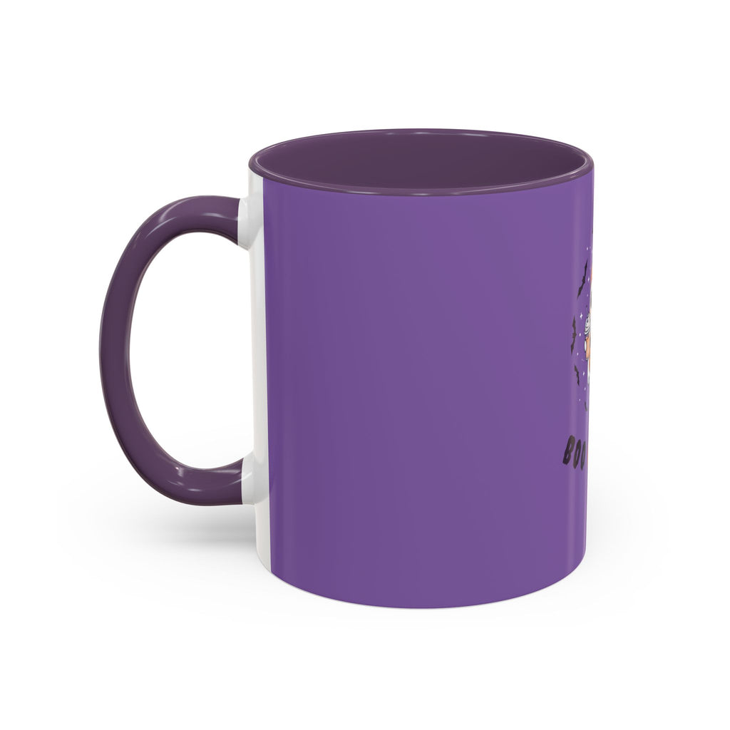 Boo or Sweet – Cute Halloween Ghost Mug with Candy & Pumpkin Design