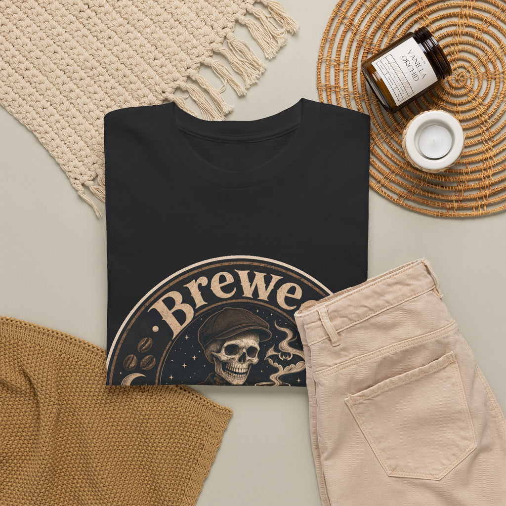 Grinning Skeleton Barista T-Shirt – unisex t-shirt by PrintMyDream