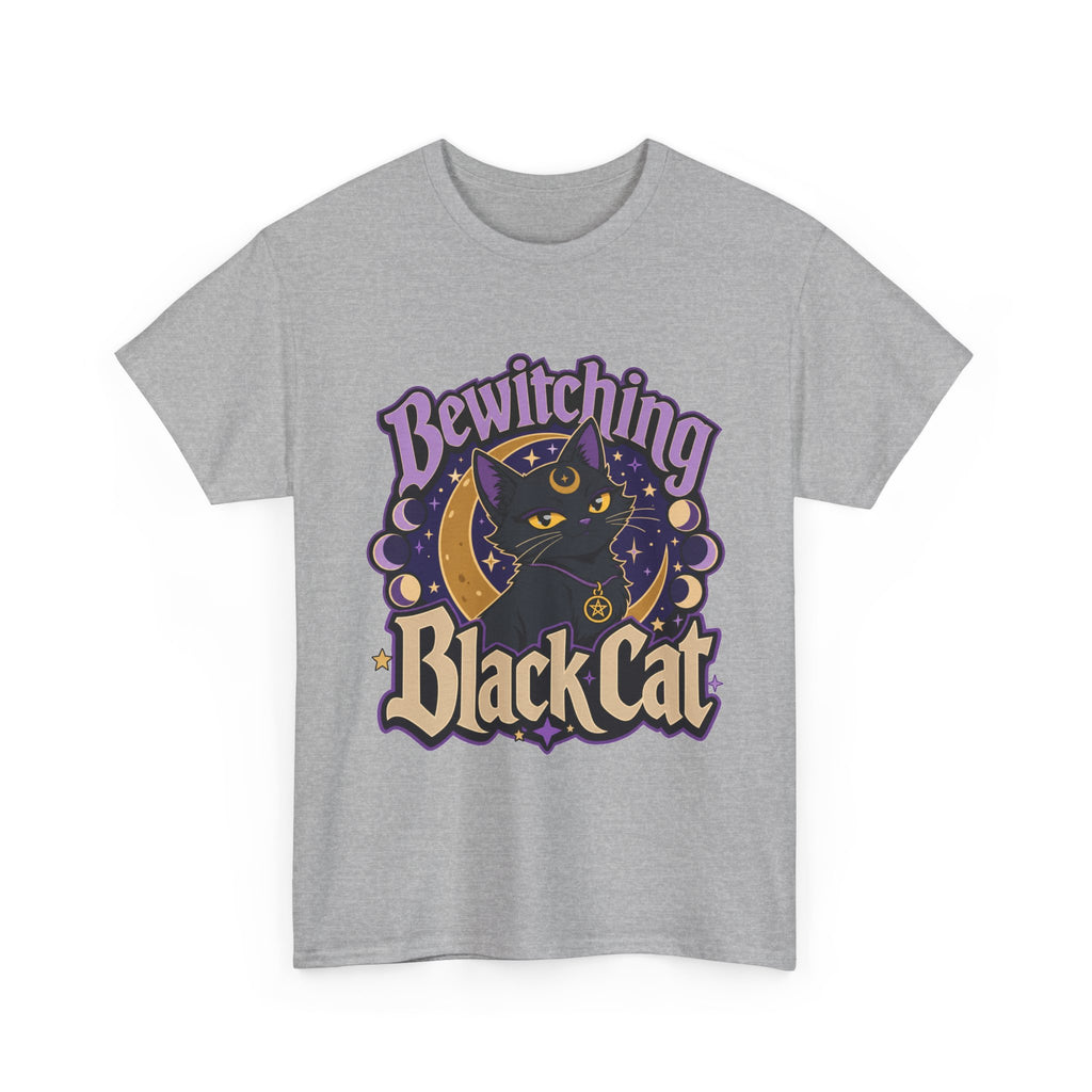 Black Cat Magic T-Shirt - Mystical Design Delight