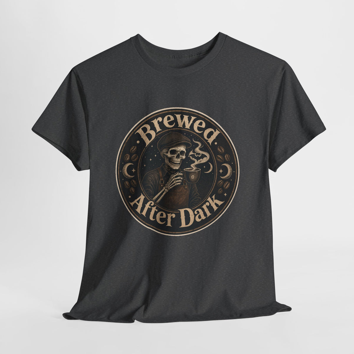 Grinning Skeleton Barista T-Shirt – unisex t-shirt by PrintMyDream