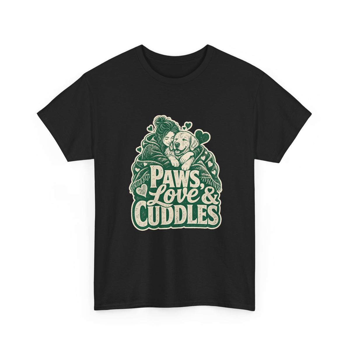 Golden Retriever Cuddles T-Shirt – unisex t-shirt by PrintMyDream