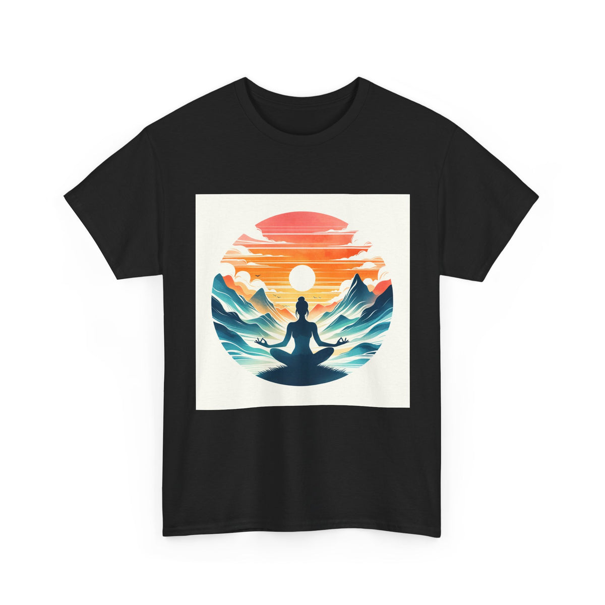 Meditation Mountain Tee – unisex t-shirt by PrintMyDream
