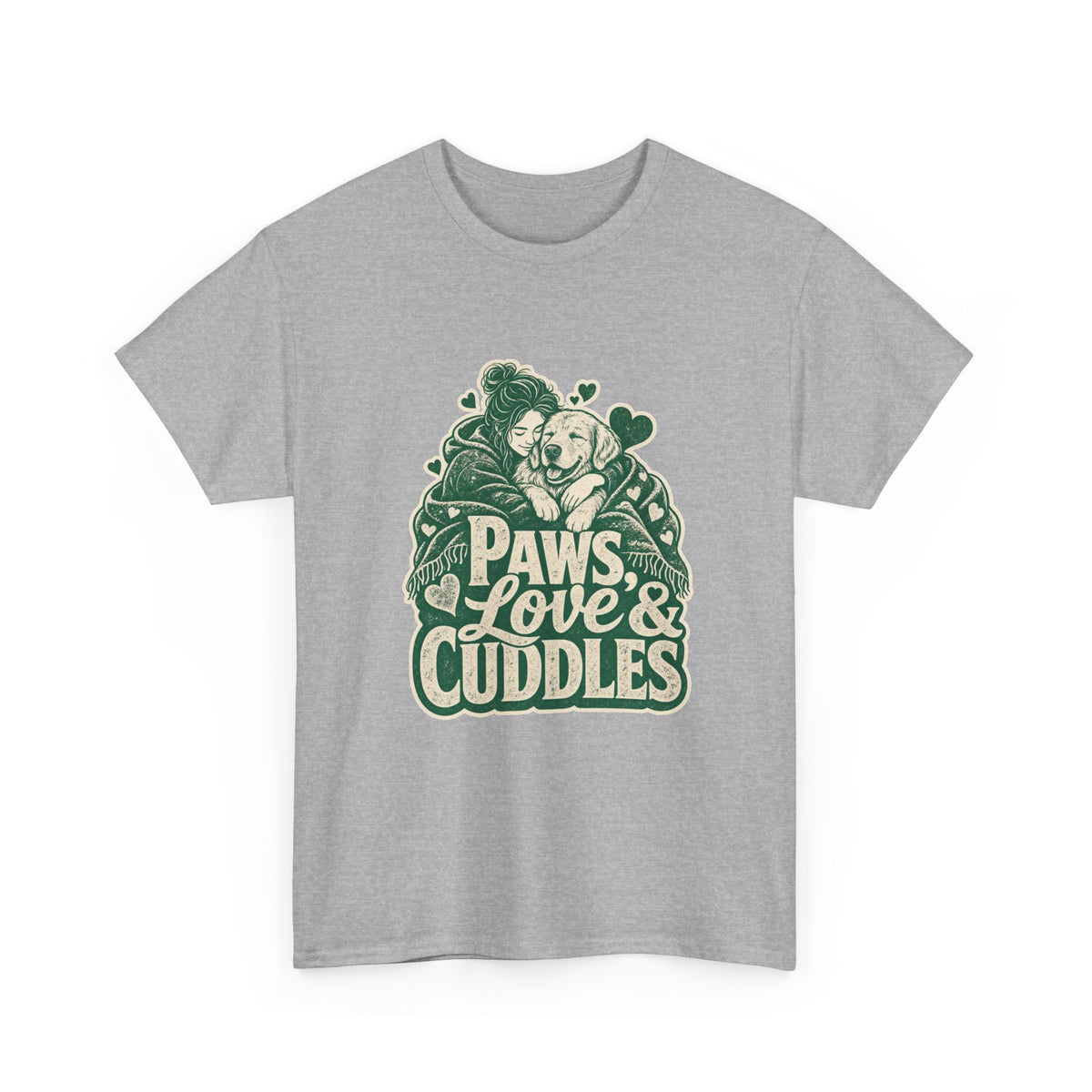 Golden Retriever Cuddles T-Shirt – unisex t-shirt by PrintMyDream