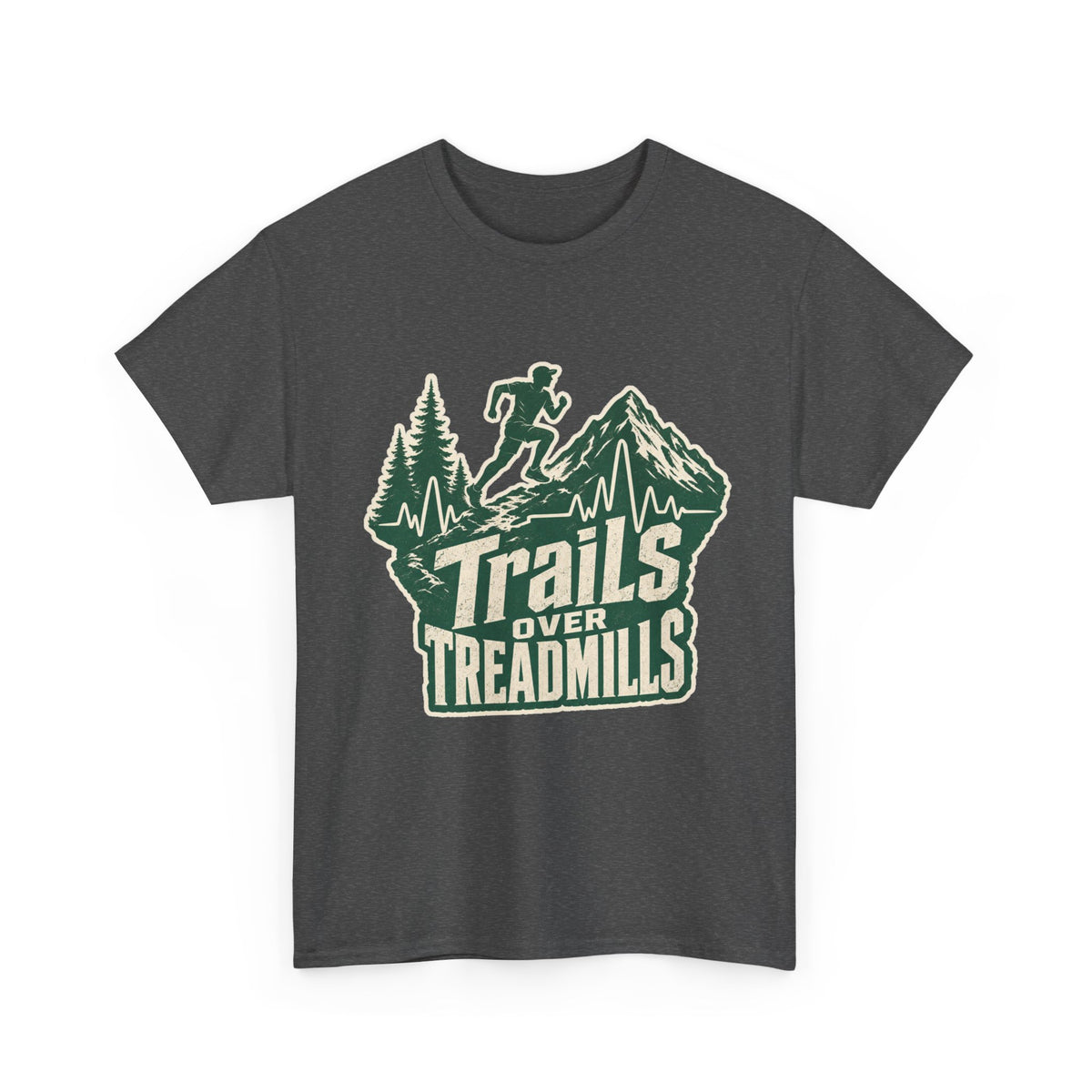 Trail Runner Heartbeat T-Shirt – unisex t-shirt by PrintMyDream