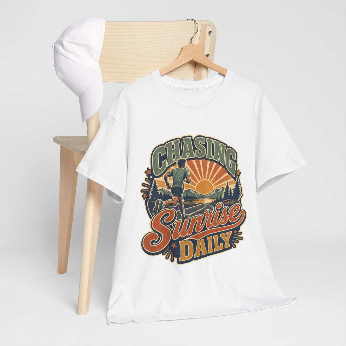 Original Sunrise Runner Design T-shirt for Early Risers