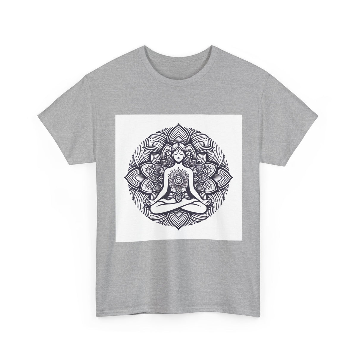 Meditating Lotus Mandala T-Shirt – unisex t-shirt by PrintMyDream