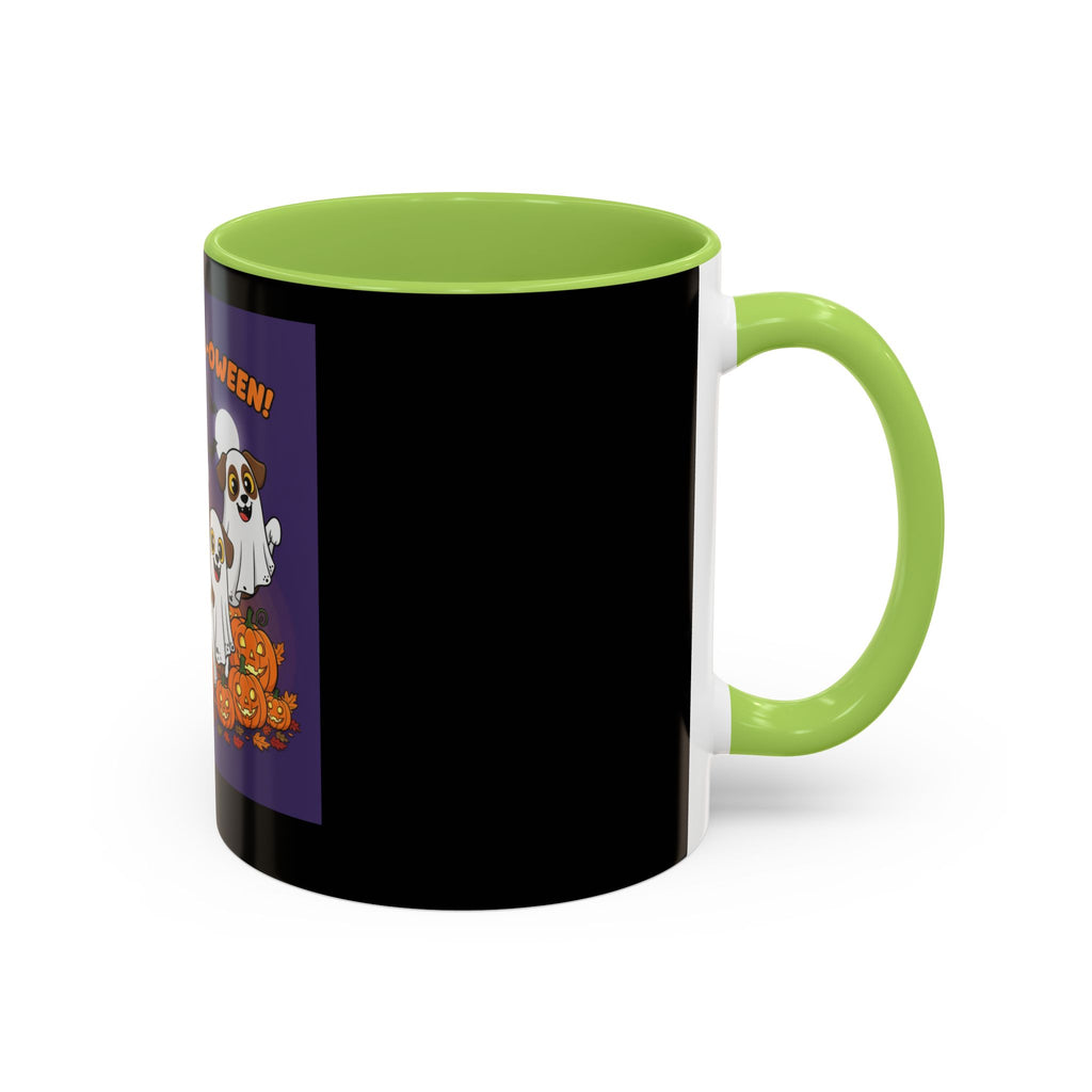Halloween Coffee Mug with Cute Ghosts, Fun Mug for Halloween Decor, Gift for Dog Lovers, Spooky Season Essential, Pet-Themed Mug