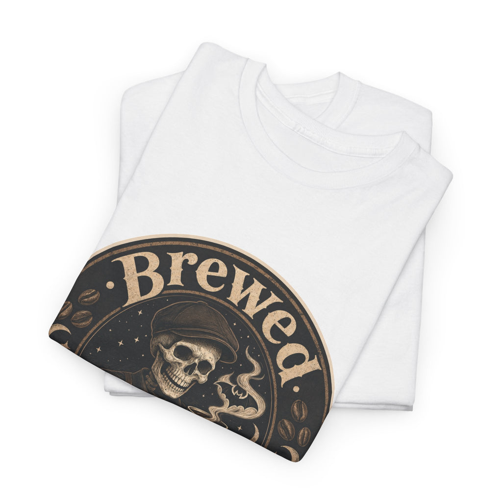 Grinning Skeleton Barista T-Shirt – unisex t-shirt by PrintMyDream