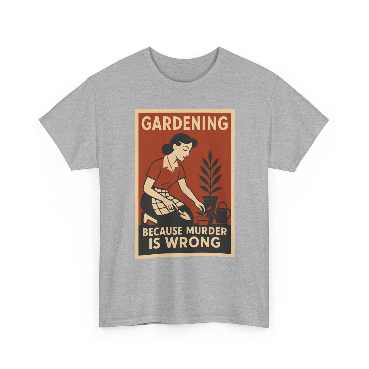 Women Gardening Tee Retro Graphic T-Shirt Vintage Garden Lover Gift – unisex t-shirt by PrintMyDream