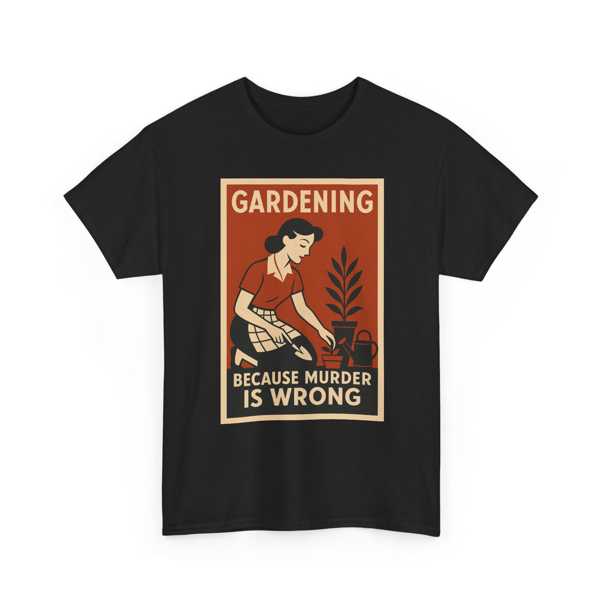 Women Gardening Tee Retro Graphic T-Shirt Vintage Garden Lover Gift – unisex t-shirt by PrintMyDream