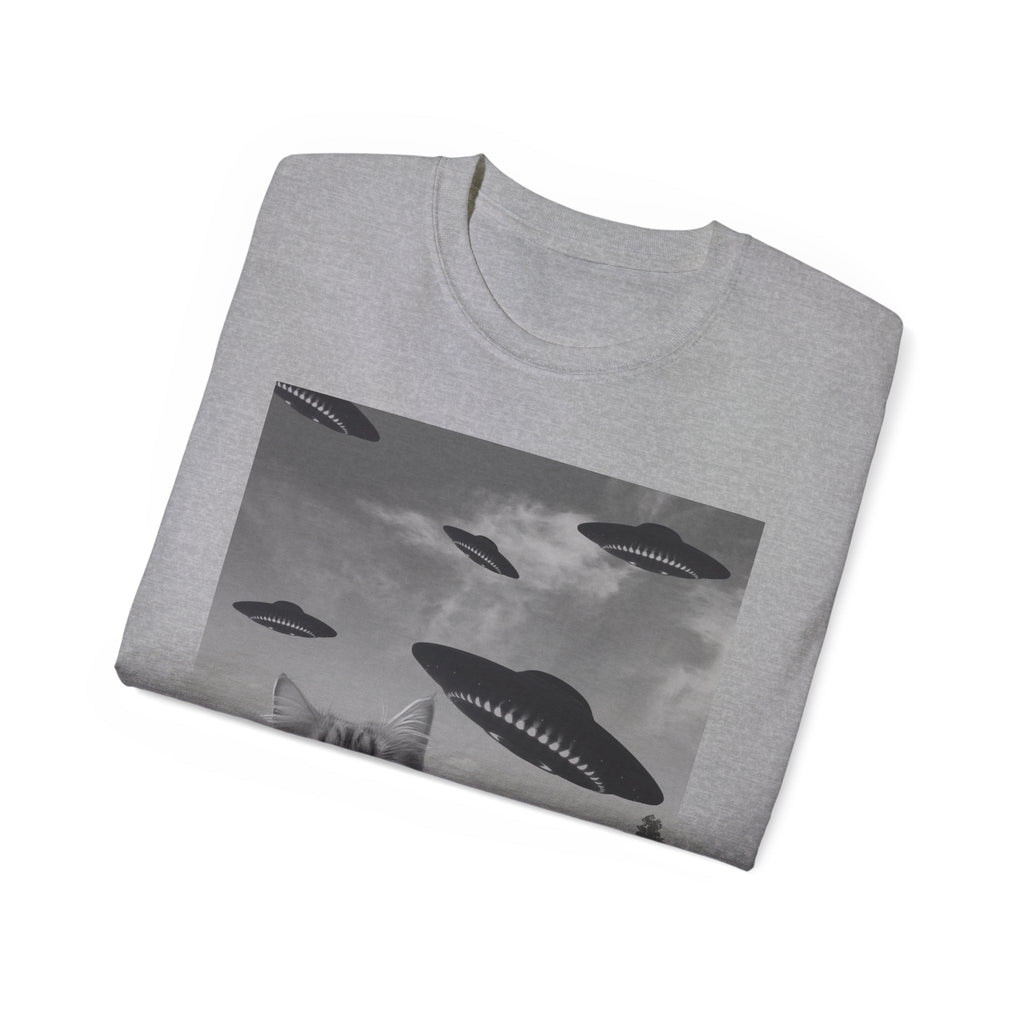 Seflie Cat/Alien Invasion Tee