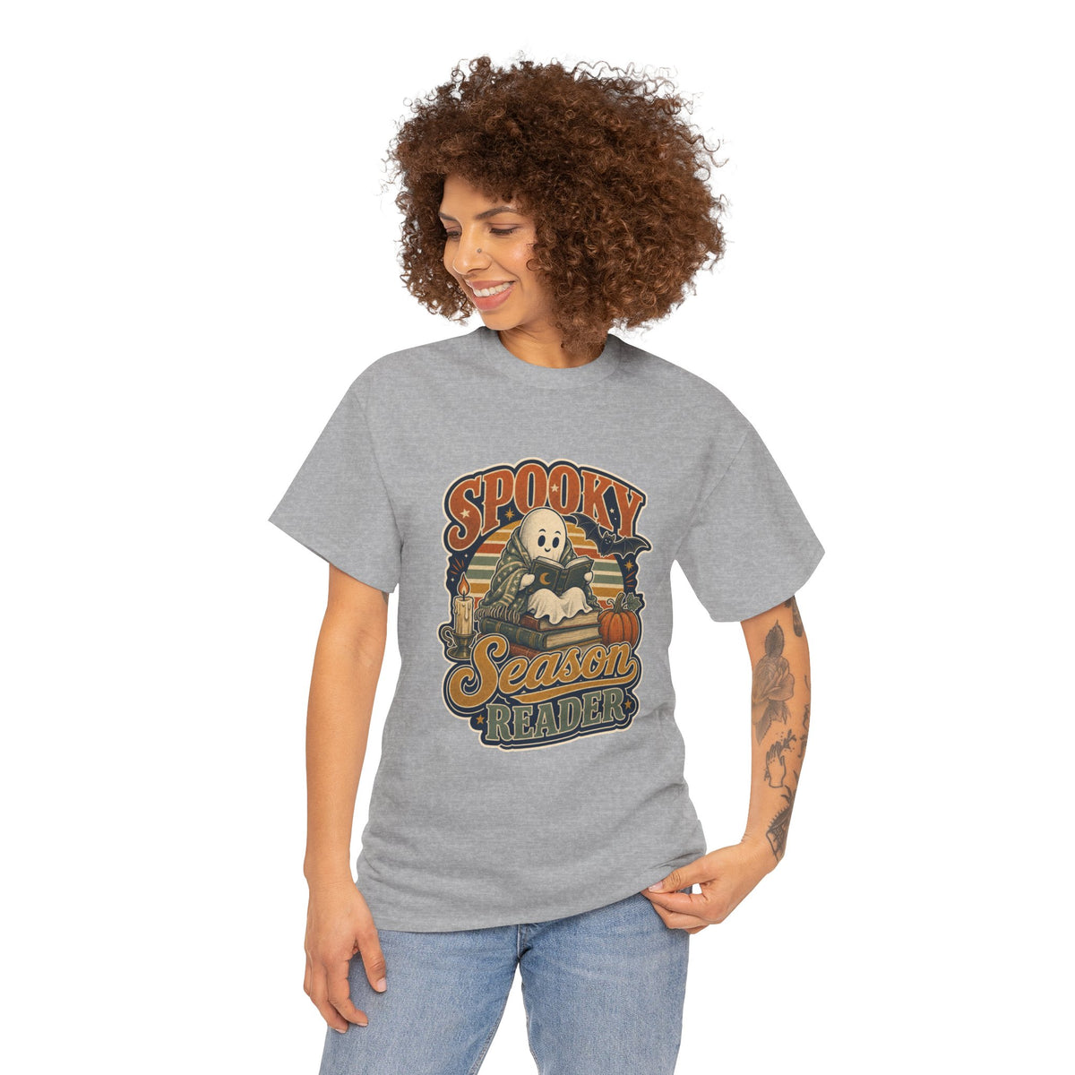 Spooky Season Reader T-Shirt – unisex t-shirt by PrintMyDream
