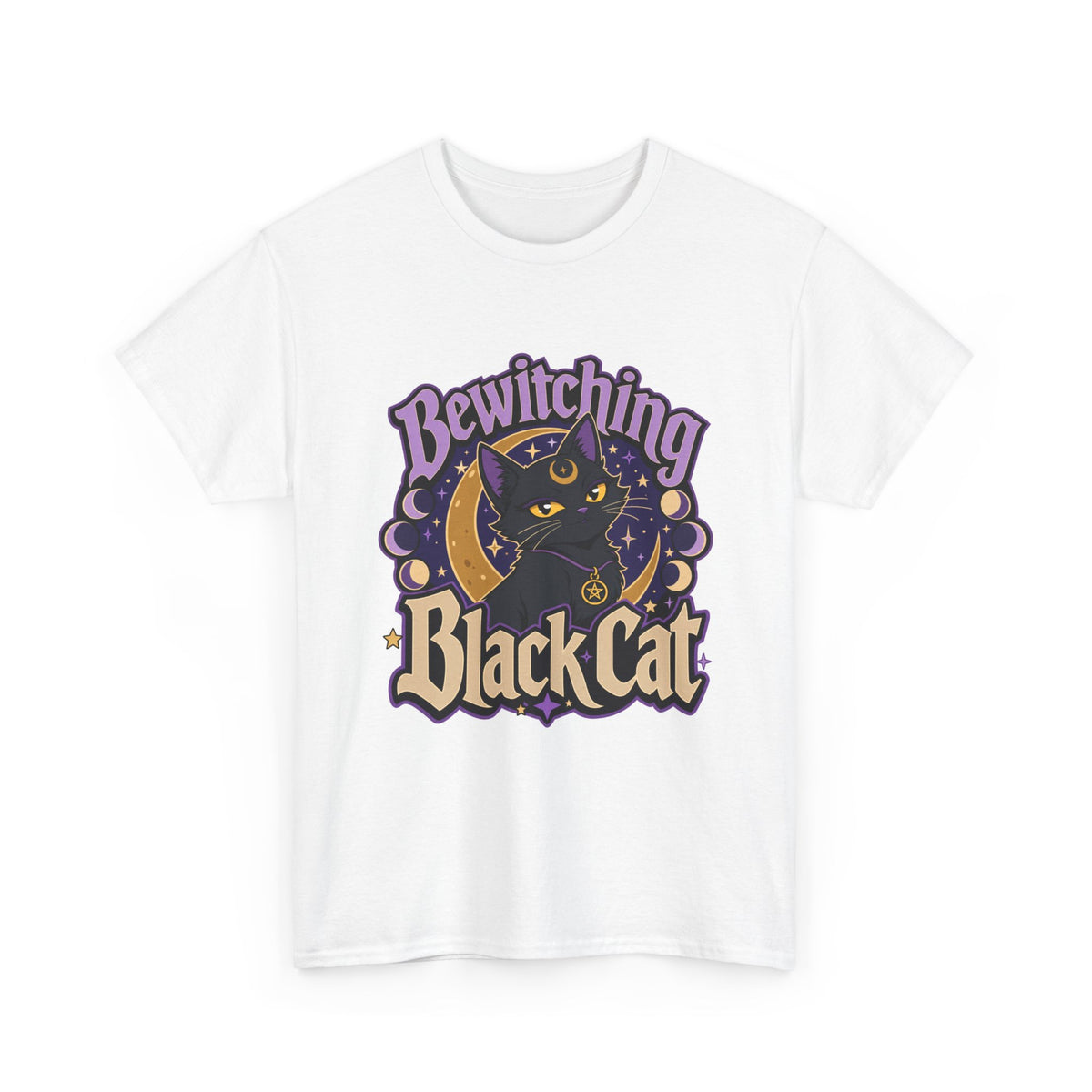 Black Cat Magic T-Shirt – unisex t-shirt by PrintMyDream