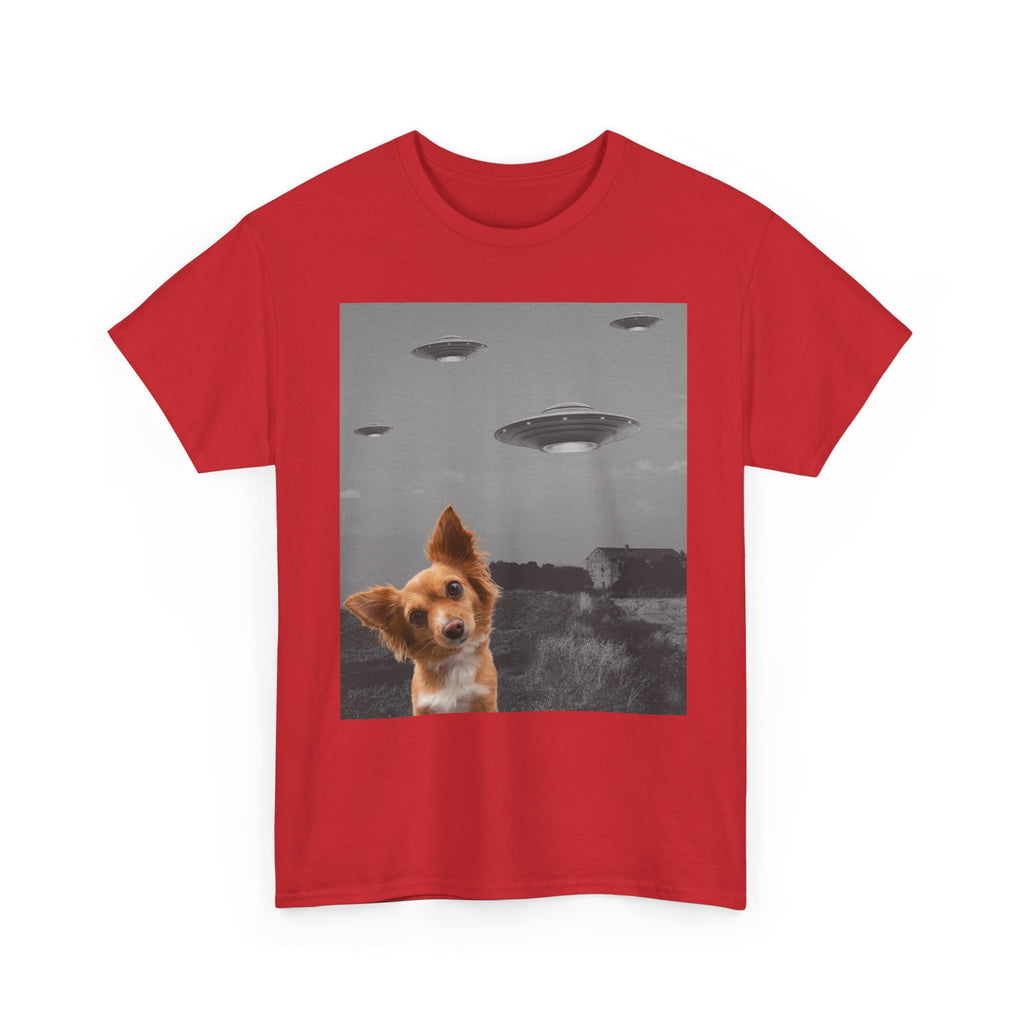 Dog Alien Invasion T-Shirt – unisex t-shirt by PrintMyDream