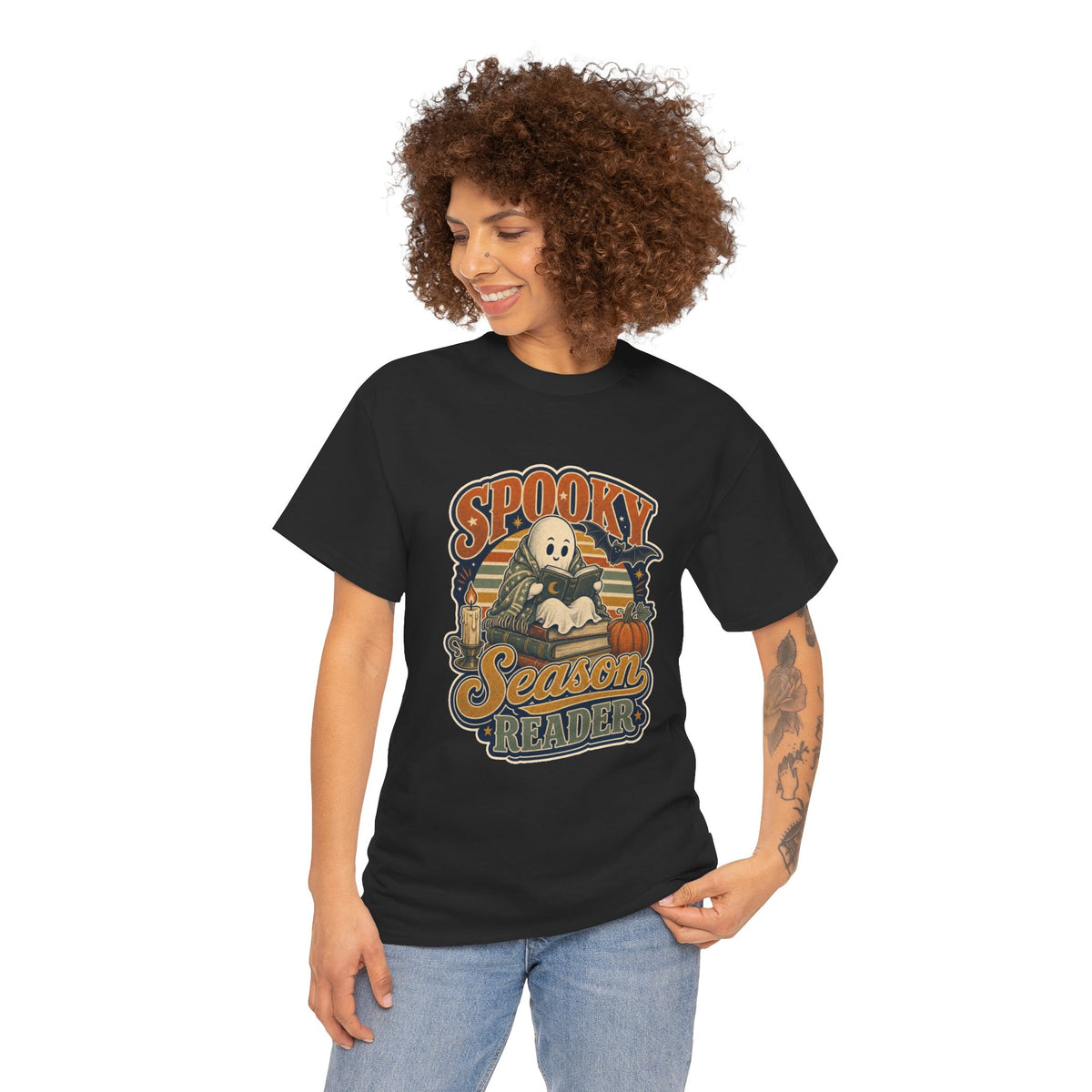 Spooky Season Reader T-Shirt – unisex t-shirt by PrintMyDream